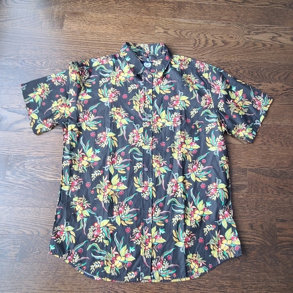 Phat Farm Floral Brown Shirt sz.L/G (E9)